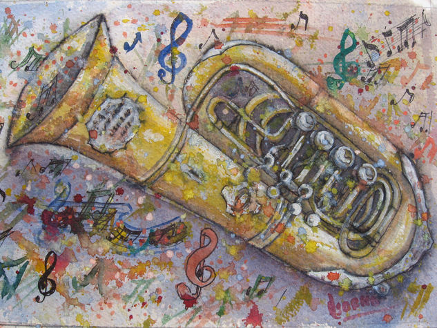 La Musica Watercolour Card Others