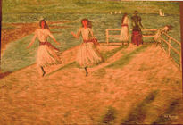 Girls running