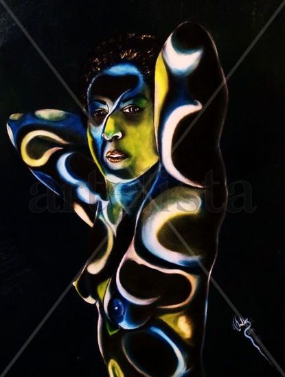 NEON Óleo Lienzo Desnudos