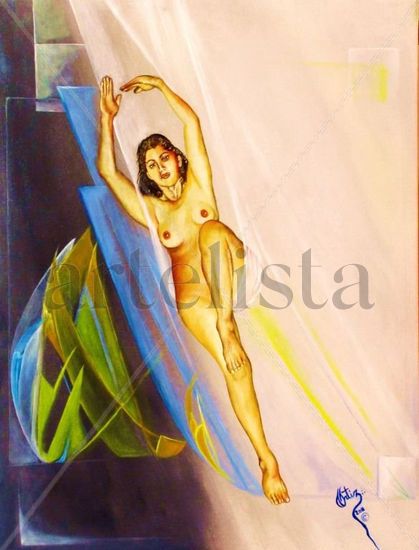 DESCENSO Oil Canvas Nude Paintings