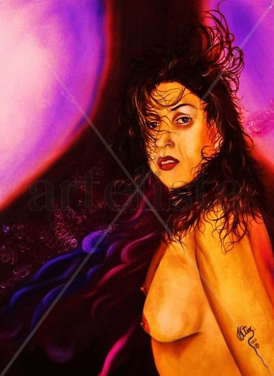 CON OTRA MIRADA Oil Canvas Nude Paintings