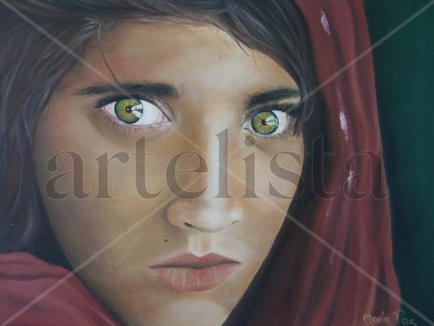 mujer afgana Oil Canvas Portrait