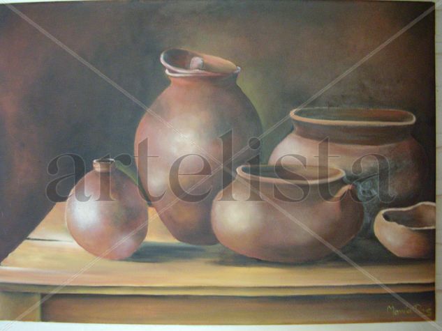 cacharros Oil Canvas Still Life Paintings