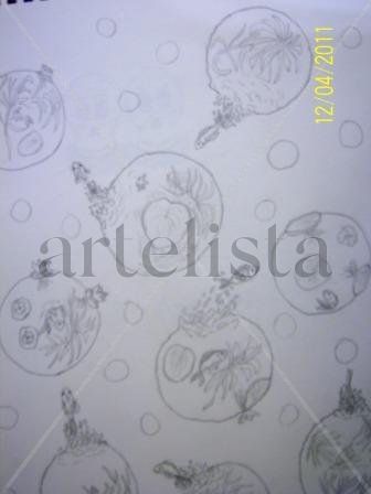Boceto de peces en...