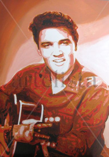 ELVIS Acrylic Canvas Figure Painting