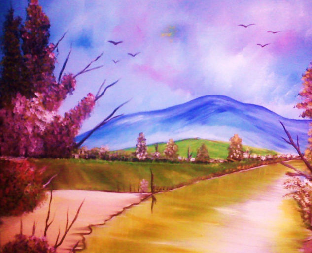 paisaje primaveral 06 Oil Canvas Landscaping