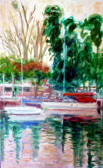 Varadero Oil Paper Marine Painting