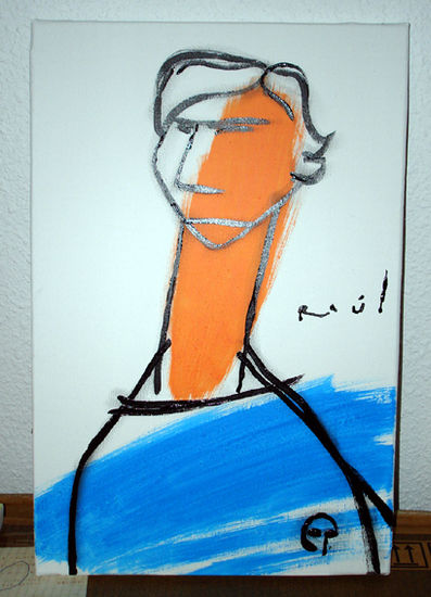 raul Acrílico Lienzo Retrato