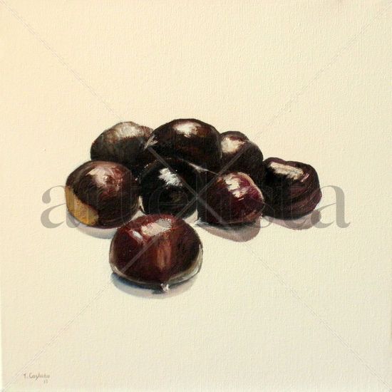 Castañas Oil Canvas Still Life Paintings