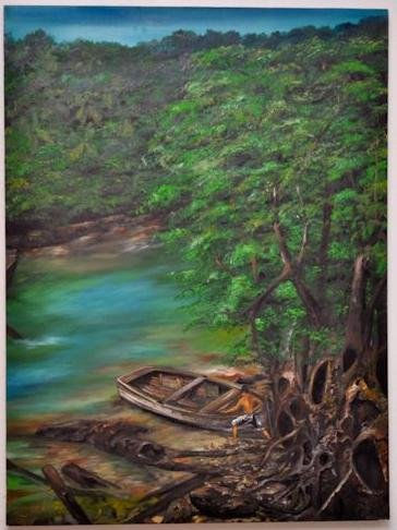 Paisaje Rio Oil Canvas Landscaping