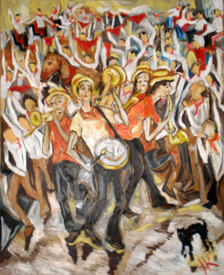 Charanga. Oil Canvas Others