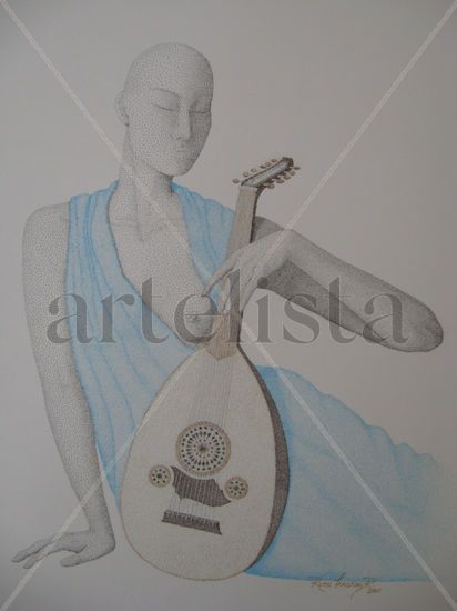 Laud Ink Paper Figure Painting