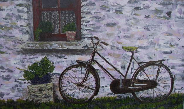 La bici Acrylic Canvas Others