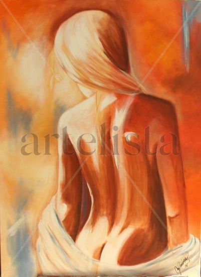 NIÑA MUJER Acrylic Canvas Nude Paintings