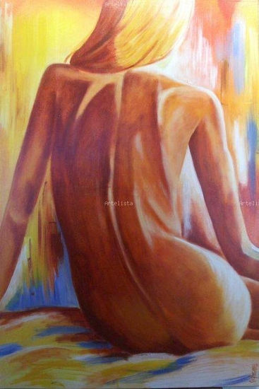 Niña mujer III Acrylic Canvas Nude Paintings