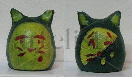 Lemon Cat Mixed Figurative