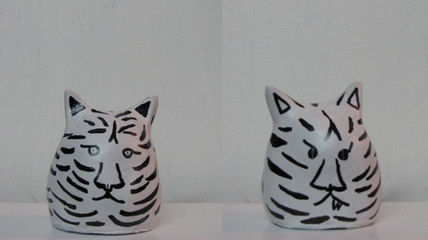 Gato-tigre blanco