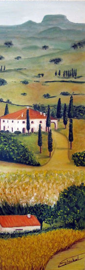 Toscana Estiu Oil Canvas Landscaping