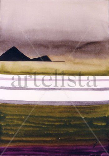 Montaña Watercolour Textile Landscaping