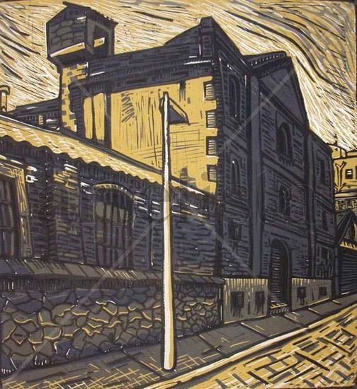 Fabril 2 Linocut