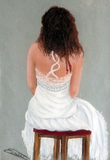 Blanca Pastel Paper Figure Painting