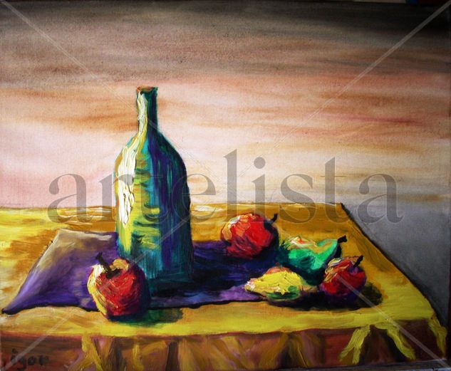 Bodegon#20 Oil Textile Still Life Paintings