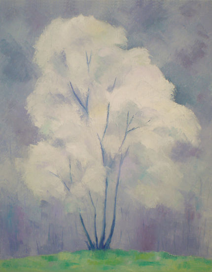 Ref. 703. Arbol en flor. 50 x 61 cm. Oil Canvas Landscaping