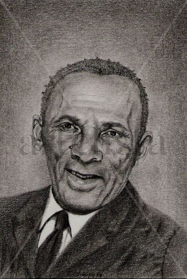 Rafael Hernández Lápiz (Negro) Papel Retrato