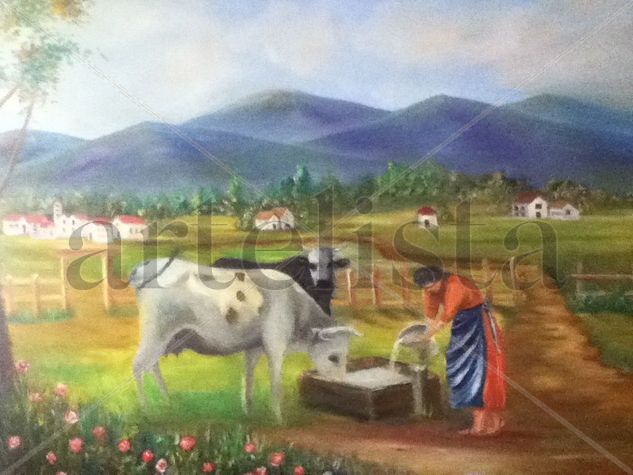 La finca Oil Canvas Landscaping