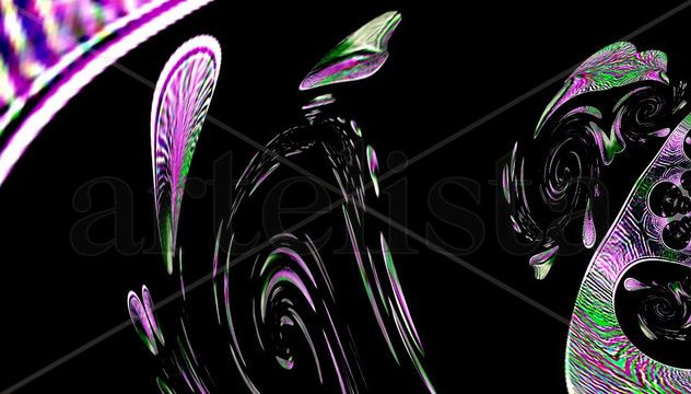 Colibri entre Petalos y Flores