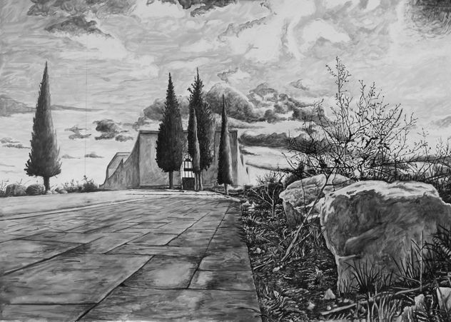paisaje al atardecer