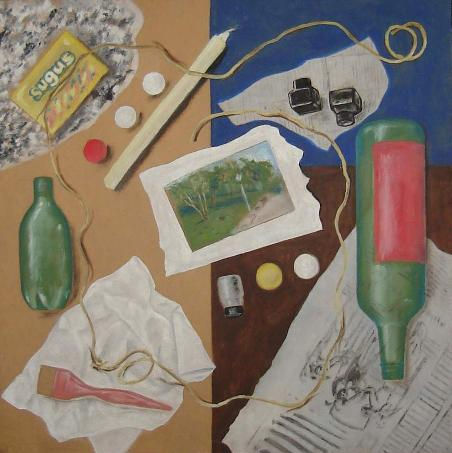 Composicion Oil Panel Still Life Paintings