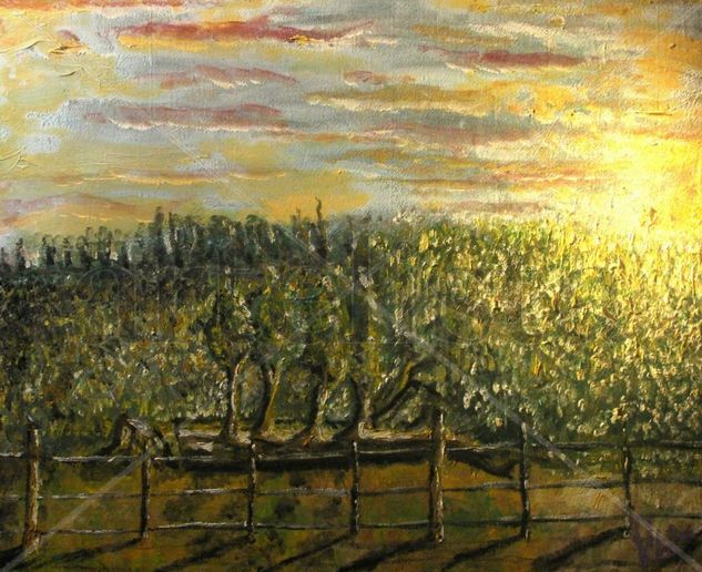 Cuatro en uno Oil Canvas Landscaping