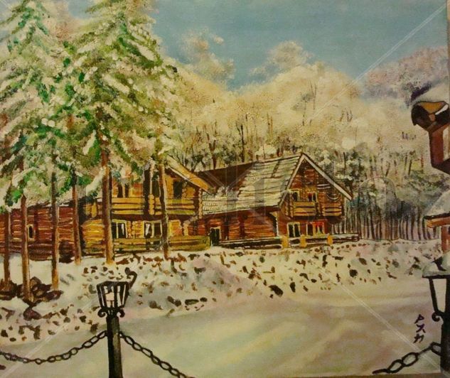 nevada en rumania Oil Canvas Landscaping