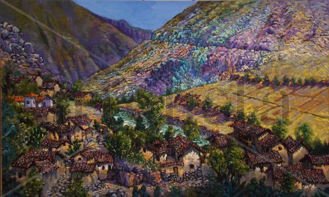 Artista Efrain Aranibar Alvarez  Paisajes Técnica Oleo Sobre Lienzo