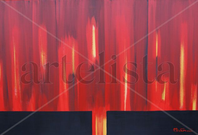 Cortina de fuego Acrylic Canvas Others