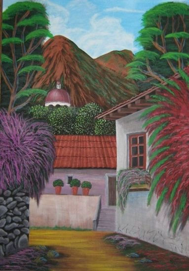 Alcanforero Oil Canvas Landscaping