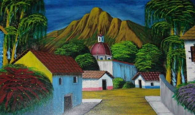 Cuando se Nubla Oil Canvas Landscaping