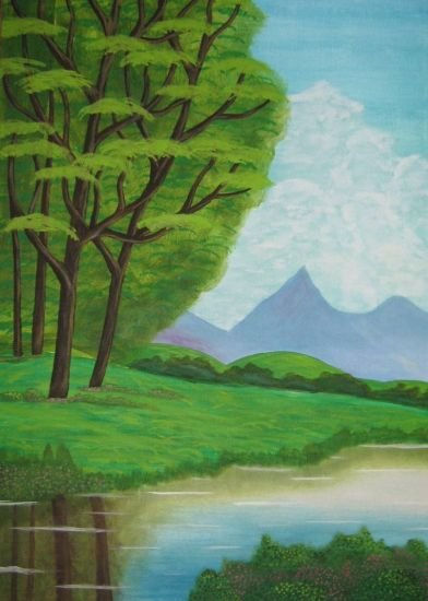 La Laguna Oil Canvas Landscaping