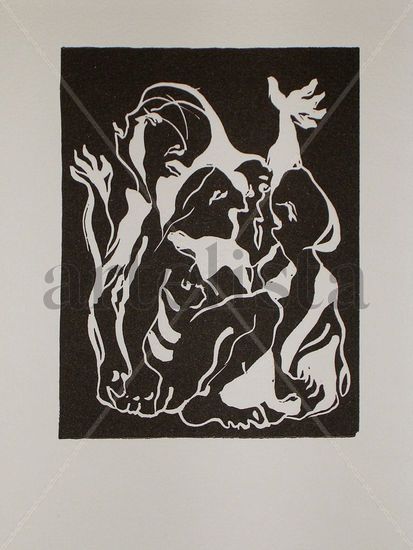 Agresividad Linocut