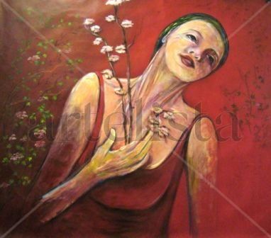 Flores Robadas o Prima-Vera, 2010 Acrylic Canvas Figure Painting