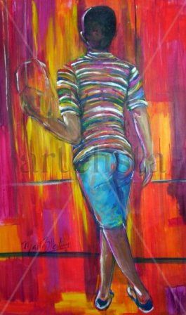 Menino Grande, 2010 Acrylic Canvas Figure Painting