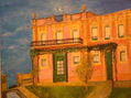 Casa victoriana con luna