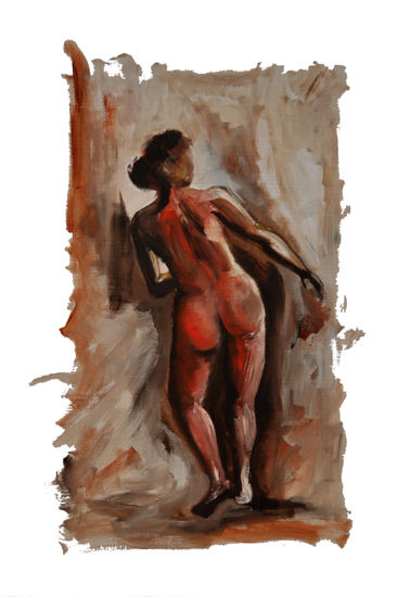 nude 1a Óleo Cartulina Desnudos