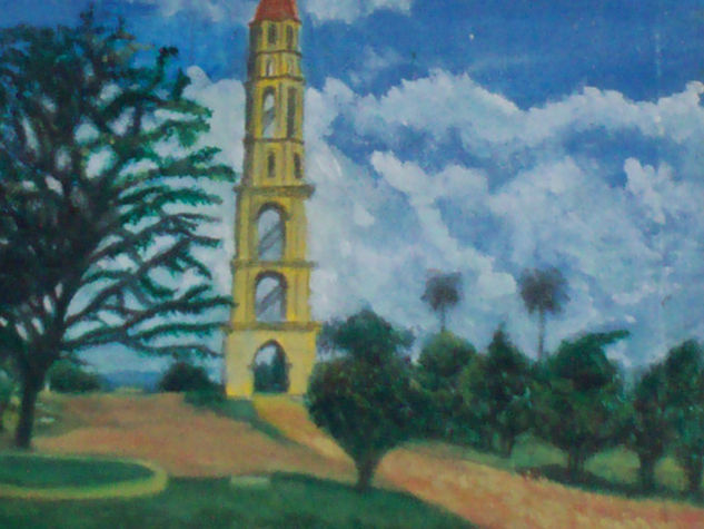 Torre Iznaga. Trinidad Óleo Lienzo Paisaje