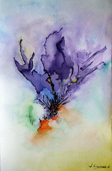 Acuarela II Watercolour Paper Floral Painting