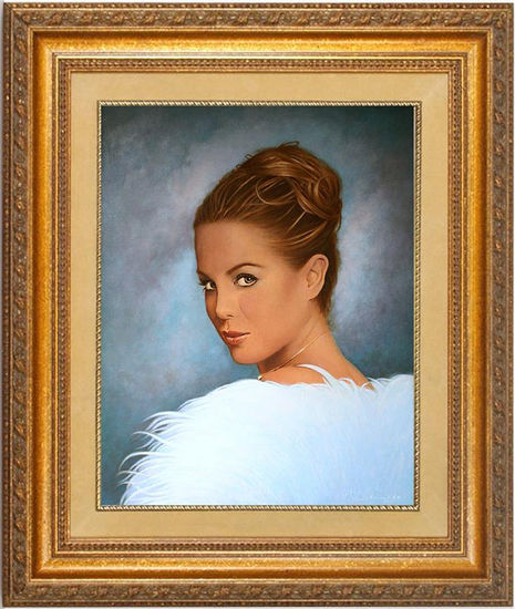 Retrato oleo Natalia Paris Oil Canvas Portrait