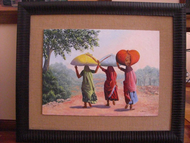 PORTADORAS DE ESPERANZA Oil Canvas Landscaping