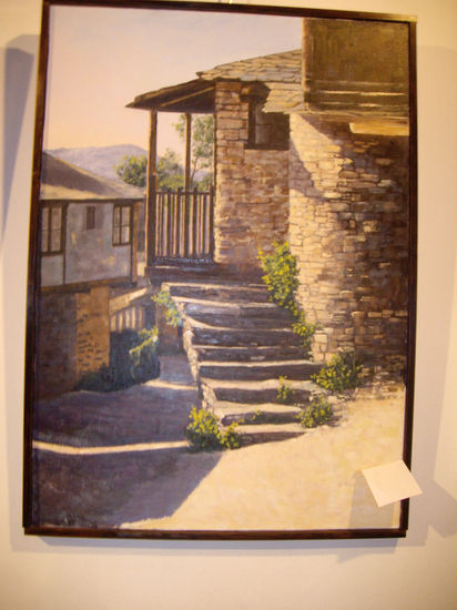 PUEBLO MARAGATO Oil Canvas Landscaping