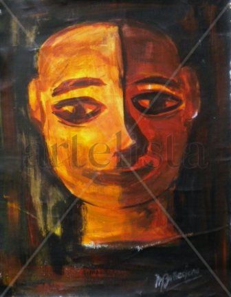 Sin Título, 1998 Acrylic Canvas Figure Painting